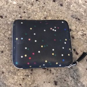 COMME des GARÇONS leather wallet with star accents